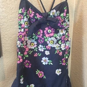 Aeropostale’s Blue Floral Layered Short Dress S